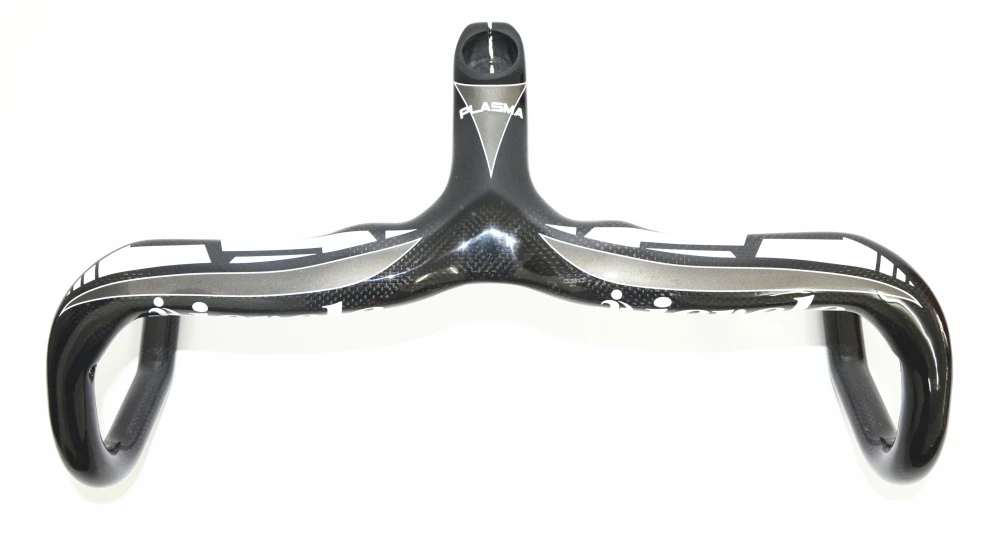 Купить Ievele полностью углеродное волокно дорожный велосипед Интегрированный руль с 28,6 мм стебель углеродный дорожный руль части велосипеда Интегр...