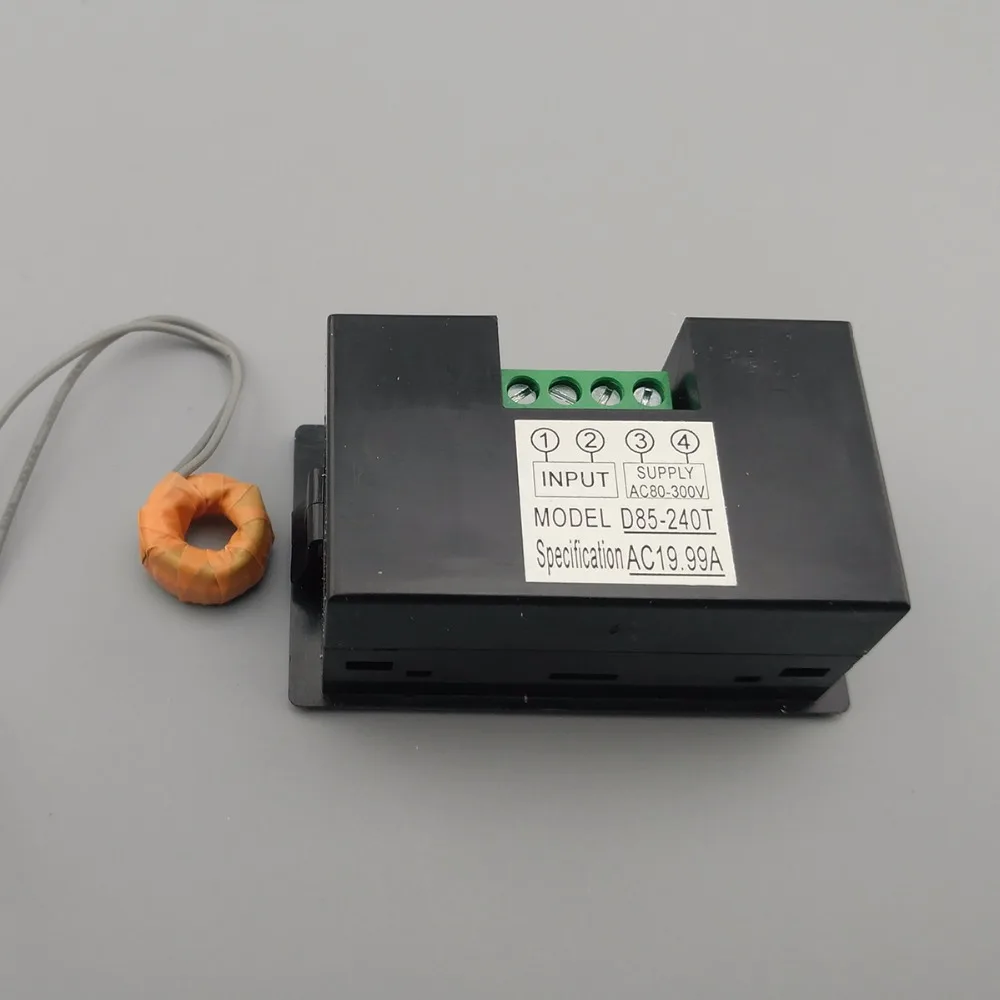 Амперметр с ЖК-дисплеем белый и черный амперметр диапазоном 0-19 99 А Синяя