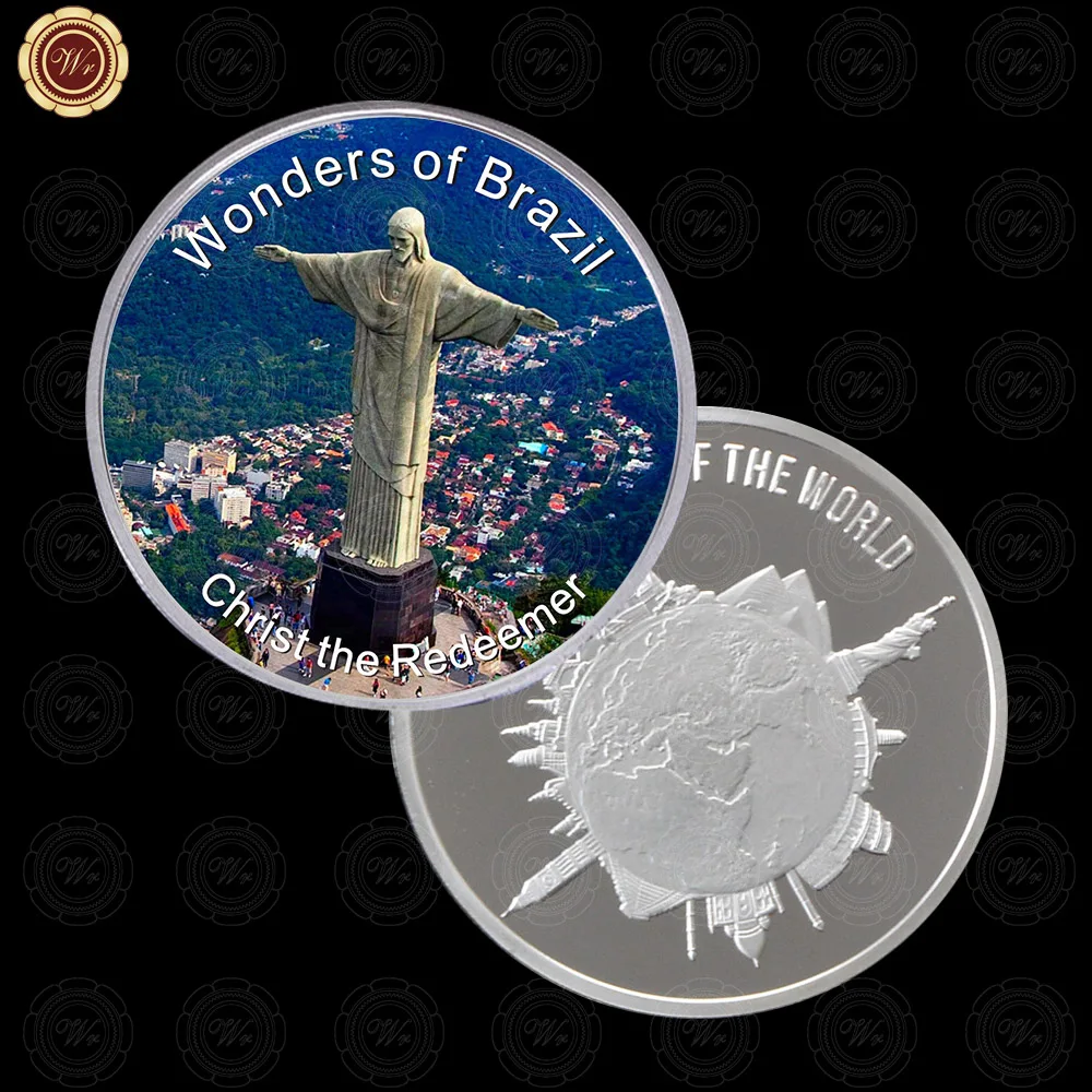 WR Качество Бразилия сувенирная монета уникальные подарки Niteroi Современный художественный музейный Подарочная монета металлические поделки для студенческих подарочные сувениры - Цвет: style 9