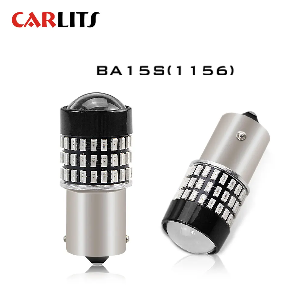 1156 Red CARLITS 2x p21w светодиодный лампы автомобиля светильник светодиодный 1156 ba15s t20 p21/5 Вт авто светодиодный 12V bay15d 1157 bau15s 7443 w21/5 Вт t25 3157 LED DRL задний фонарь - Испускаемый цвет: 1156 Red