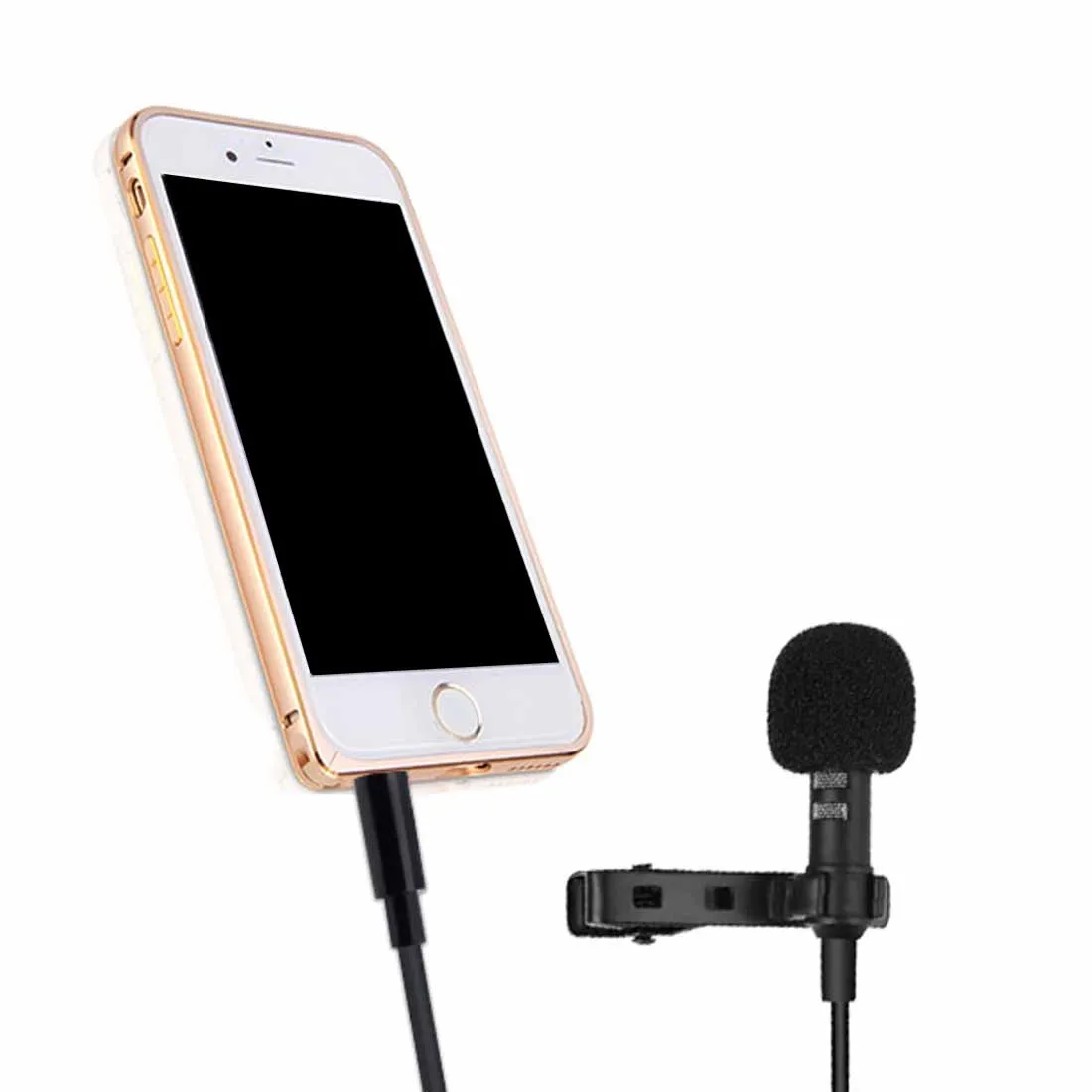 Микрофон конденсаторный проводной с креплением на лацкане 3 5 мм | Электроника