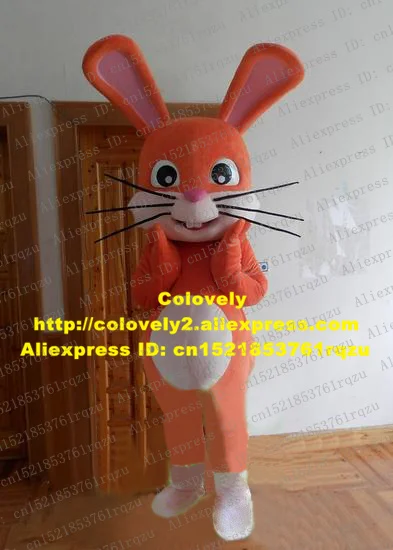 Симпатичный красный кролик заяц Кролик маскот костюм персонаж мультфильма Mascotte