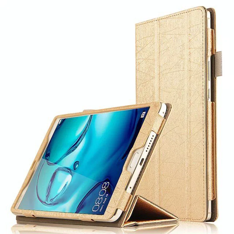 Ультратонкий чехол-книжка из искусственной кожи с шелковым покрытием для Huawei