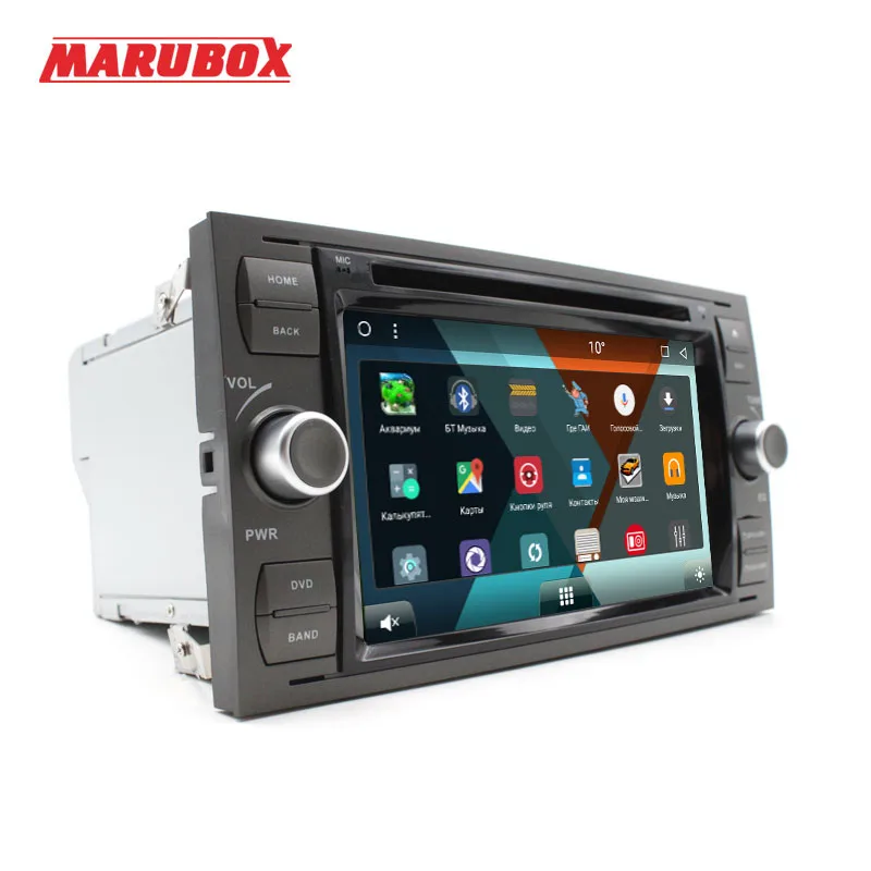 MARUBOX 2 Din Android 8 1 для Ford Focus 2008-2011 Fiesta Mondeo Transit C-Max 7 &quotIPS GPS стерео радио DVD плеер