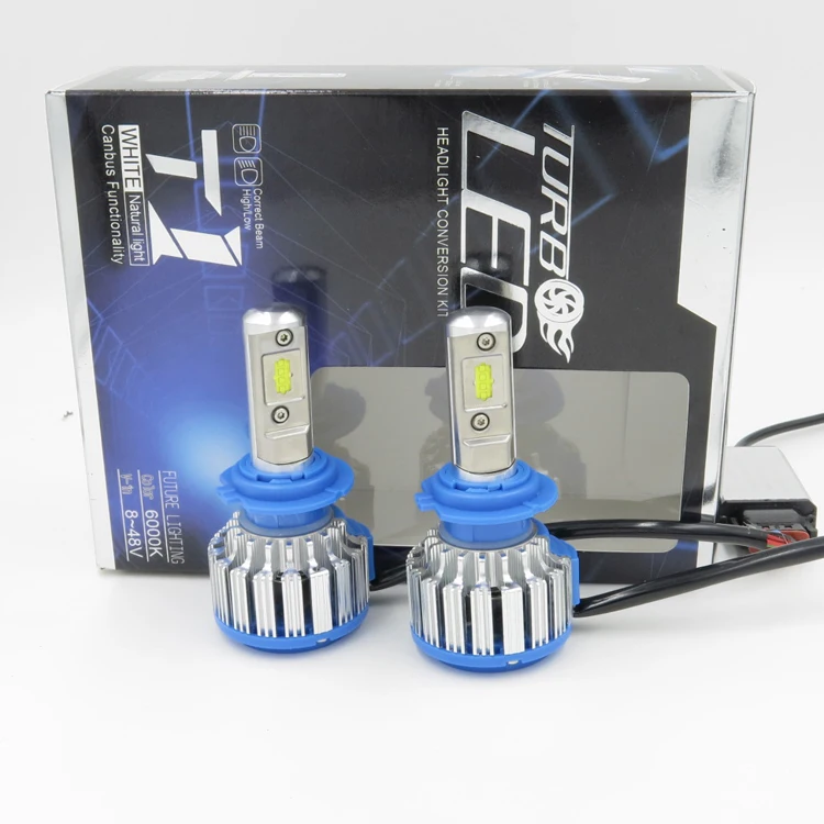 Комплект для светодиодных фар T1 turbo H7 H8 H9 H10 H11 9005 9006 70 Вт/комплект лм | Автомобили и