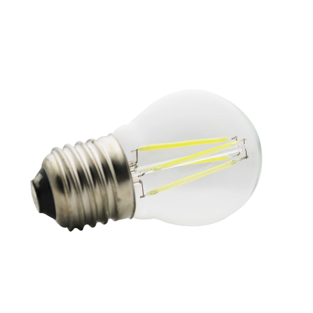 MengJay G45 E27 свет 2 Вт 4 Вт 6 Вт Светодиодная лампа накаливания античный ретро Edison шаровая лампа колба в виде лампады Led теплый белый/белый AC220V