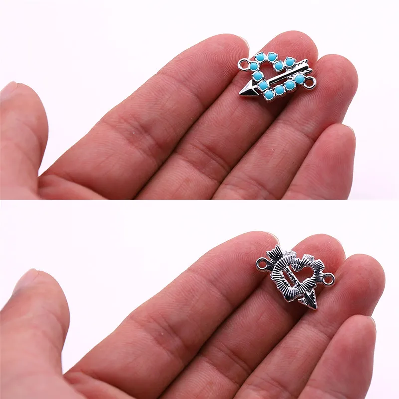 10pcs Style 25 10 шт ювелирные шармы-соединители с акриловым украшением ювелирные изделия Аксессуары для ожерелья, браслеты, ювелирные изделия делая оптом - Цвет: 10pcs Style 25