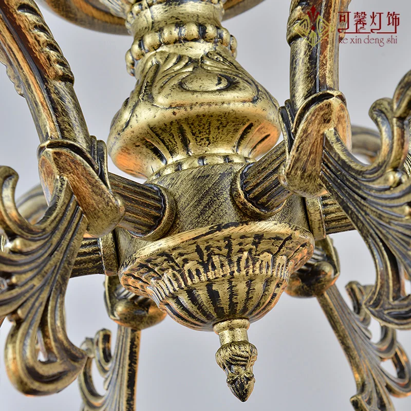 Европейский пасторальный корпус 6 всасывающих купольных ламп освесветильник для