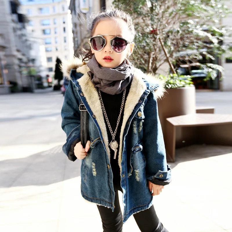 Детские пальто для маленьких девочек модная повседневная однотонная верхняя