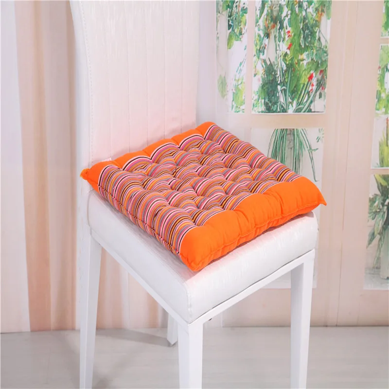 strip orange Модные хлопок Роскошные Подушка полосы печати круглые/квадратные подушки - Цвет: strip orange