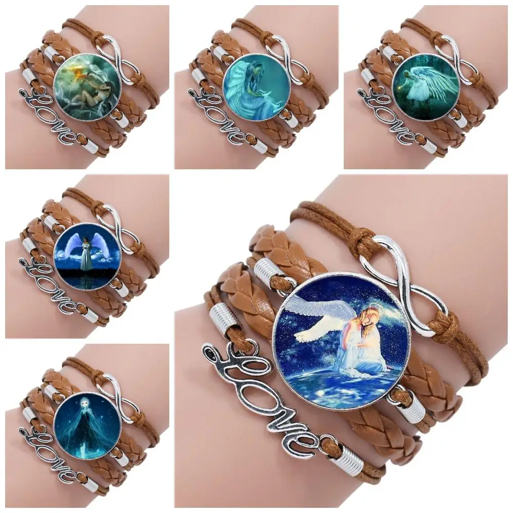 Бижутерия для детей классический стеклянный Многослойный черный/коричневый