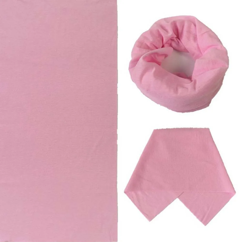 pink Теплая вязаная шапка-снуд, повязка платок на голову, сетчатые банданы для лица, головной убор, Шапка-бини, велосипедная/Спортивная бандана - Цвет: pink