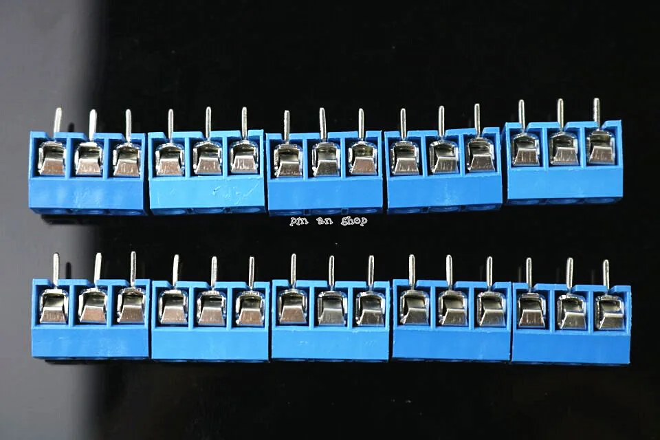 10 шт. KF301 5.0 3P шаг 5 0 мм прямые булавки PCB 2 контактный 3 Винтовые клеммы разъема|screw