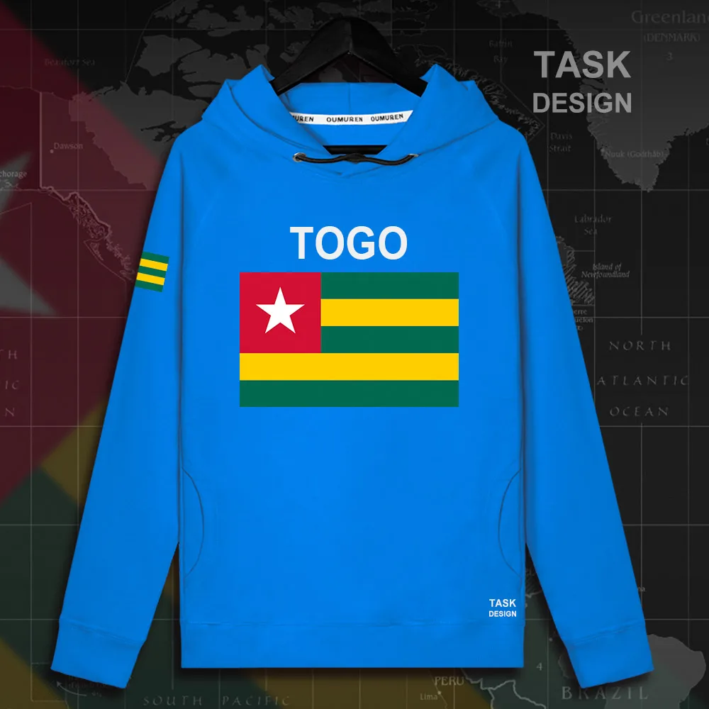 

Толстовка Togolese Togolaise TG TGO Мужская, свитшот, худи, уличная одежда в стиле хип-хоп, спортивный костюм с государственным флагом 02