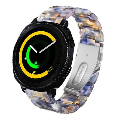 Blue ocean Galaxy watch 42 мм ремешок для samsung galaxy active 2 40 мм 44 мм S2 классический amazfit bip ремешок из смолы умные часы браслет аксессуары - Цвет ремешка: Blue ocean