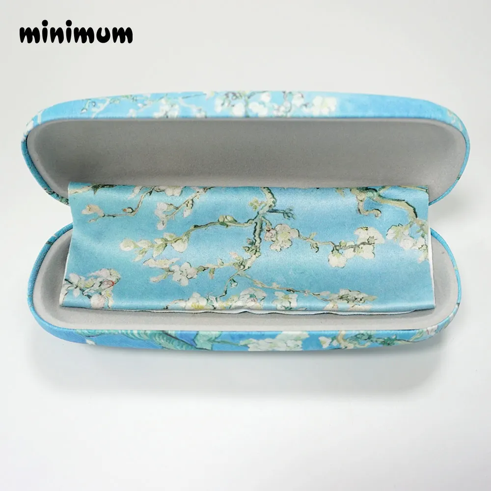 MINIMUM Retro oil painting sunglasses case with Glasses Cloth Microfiber Clean Lens Dust Wiper Camera Screen Cleaner Soft Suede