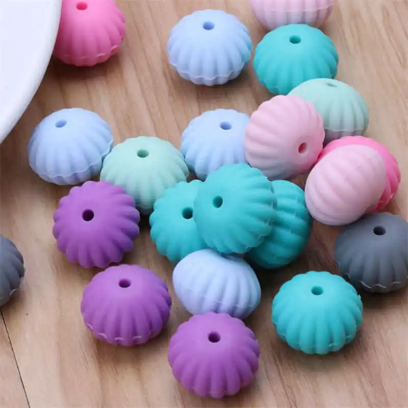 10 шт. силиконовые бусины в виде тыквы 15 мм|Детские прорезыватели| |