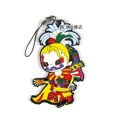 Новое поступление Final Fantasy японский аниме Рисунок резиновый брелок-подвеска для мобильного телефона ремень - Цвет: 5