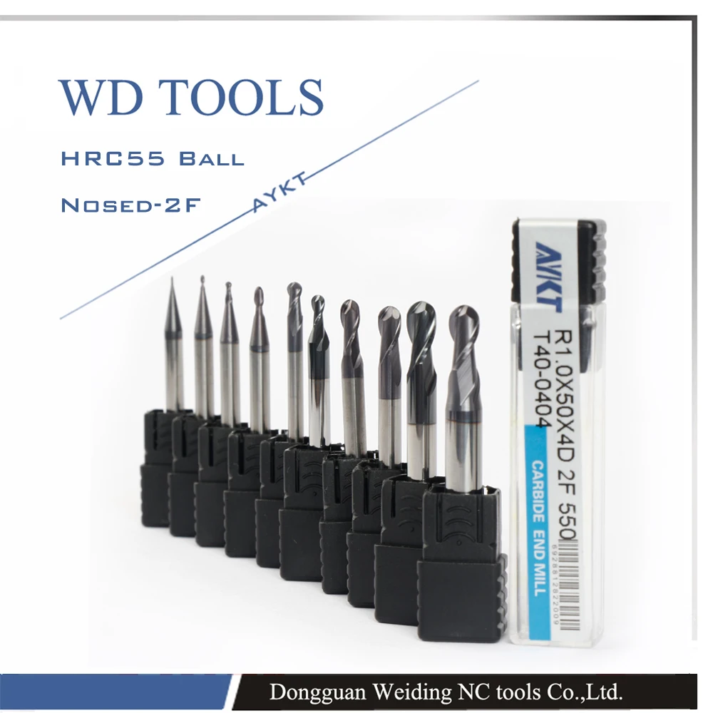 18 мм Шариковые фрезы R9.0X100LX18D спиральные твердосплавные шариковые концевые