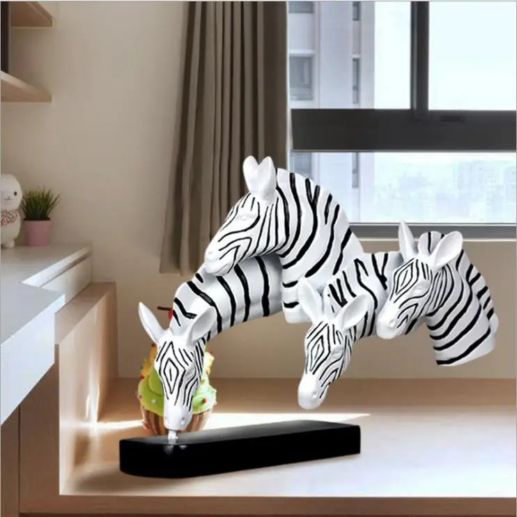 Современная креативная статуэтка лошади диких животных абстрактная Статуэтка