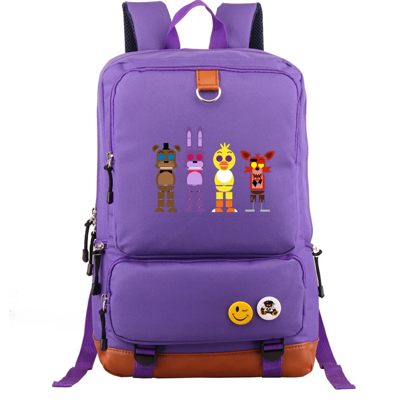 02 Рождественский подарок игры Five Nights at Freddys мальчик девочка школьная сумка женский рюкзак подростковые школьные сумки холщовый мужской студенческий рюкзак - Цвет: 02