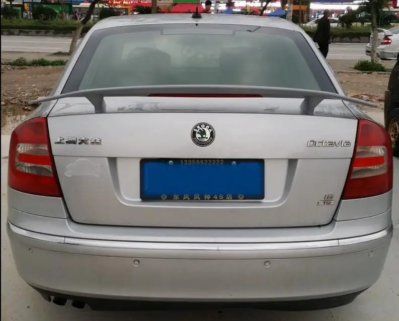 ABS праймер заднего крыла багажника спойлер для Skoda Octavia 2006 2007 2008 2009 2010 2011 2012 2013 2014