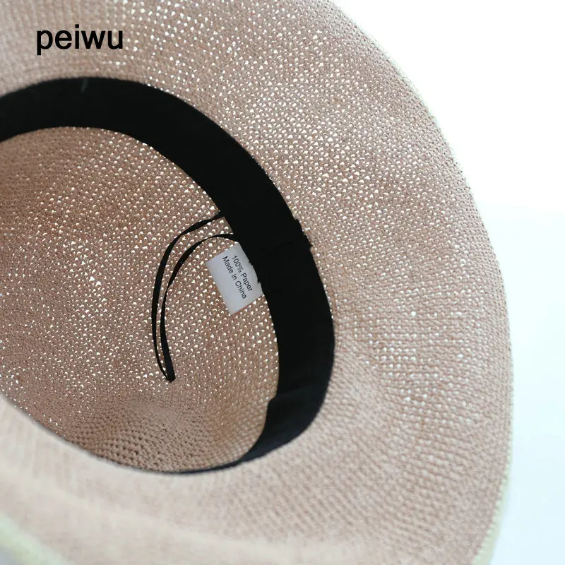 Summer Wide Brim Straw Hats For Ladies Handmade Sun Beach Hat Feminino panama hat | Аксессуары для одежды