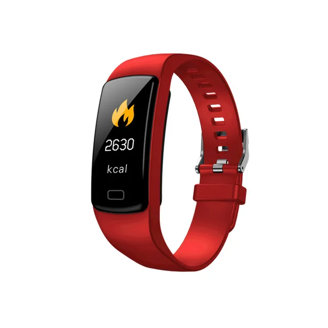 Col Mi Band 3 фитнес-трекер с измерением давления Hey plus умный браслет шагомер спортивные Смарт-часы кровяное давление - Цвет: Красный