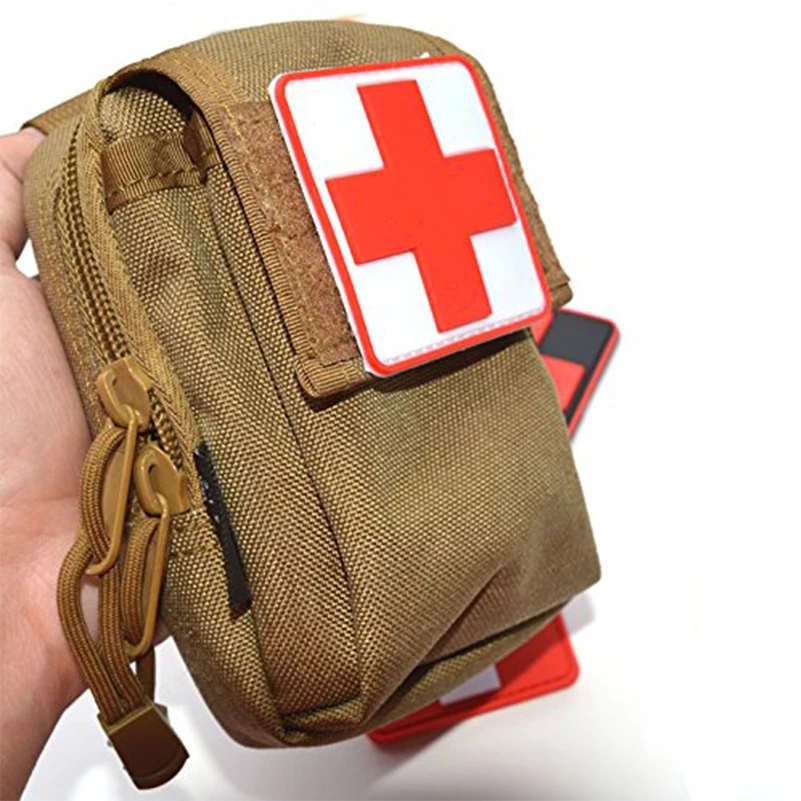 3D резиновая нашивка медицинская аппликация Креста спасения эмблема из ПВХ