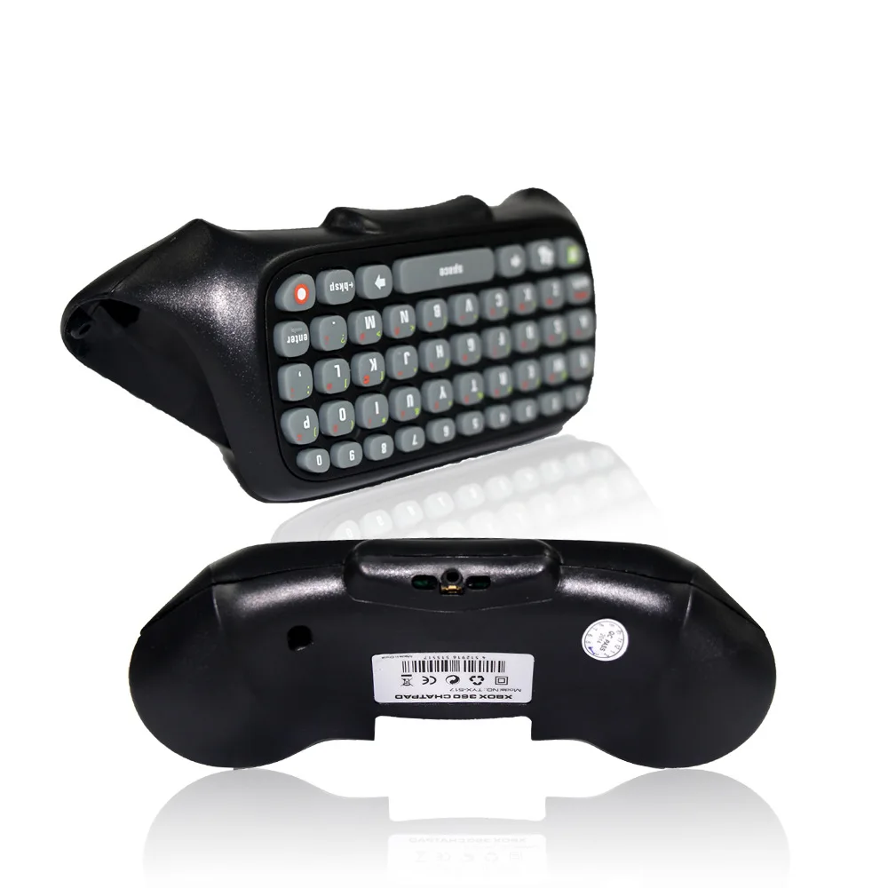 Игровая клавиатура Клавиатура ChatPad беспроводной контроллер текст мессенджер с подсветкой для xbox 360 контроллер геймпад черный профессиональный