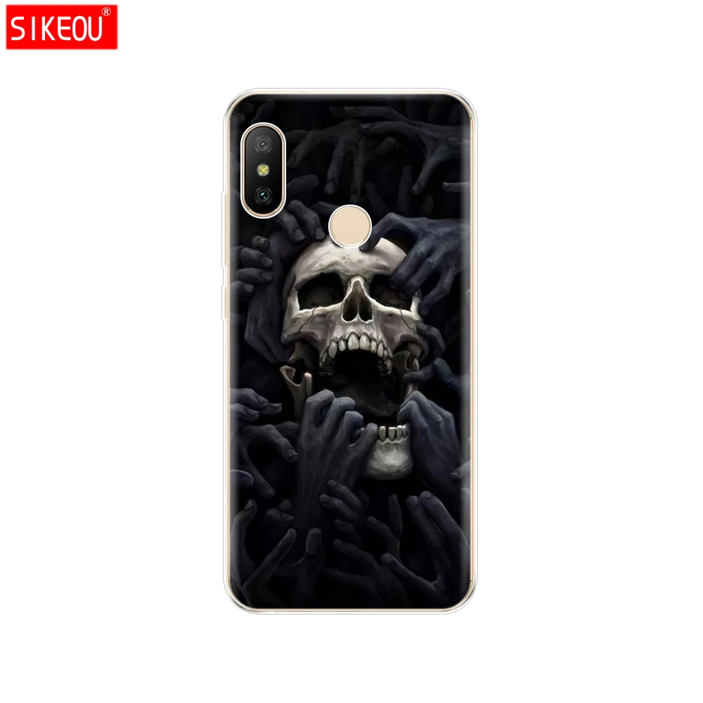 12095 Силиконовый чехол для Xiaomi mi A2 LITE, чехол с полной защитой, мягкая задняя крышка из ТПУ, чехол для телефона s для Xio mi A2 LITE, бампер, чехол с котом - Цвет: 12095