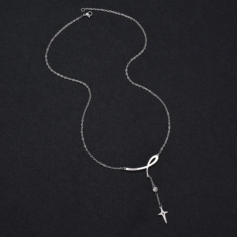 ELSEMODE христианский Иисус крест фианит камень стетофон подвеска ожерелье для