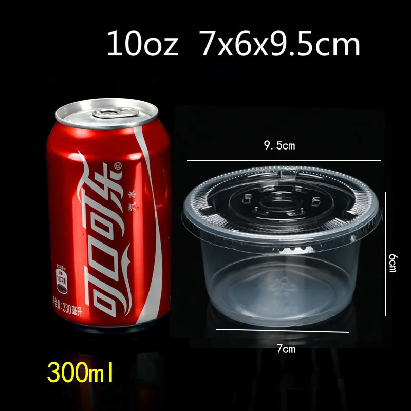10oz300ml-flat lid 500 Декодер каналов кабельного телевидения пудинг чашка одноразовая Пластик Крышка для чашек маленький десерт йогурт желе Пластик чашки Свадебный Для вечеринки, дня рождения 1/2/3/4/5/6/8/10 унций - Цвет: 10oz300ml-flat lid