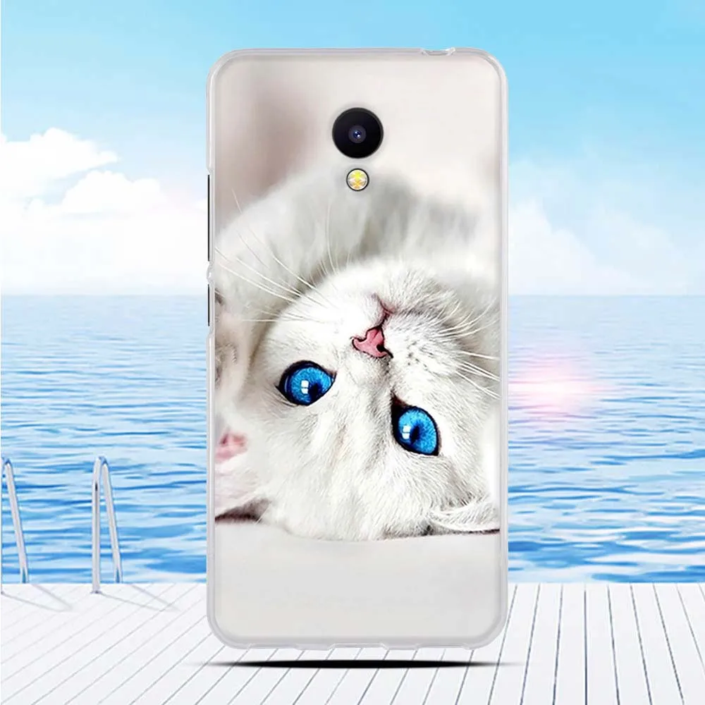 Мягкий чехол из ТПУ с рельефным 3d-рисунком для Meizu M5c Charm Blue A5 | Мобильные телефоны и