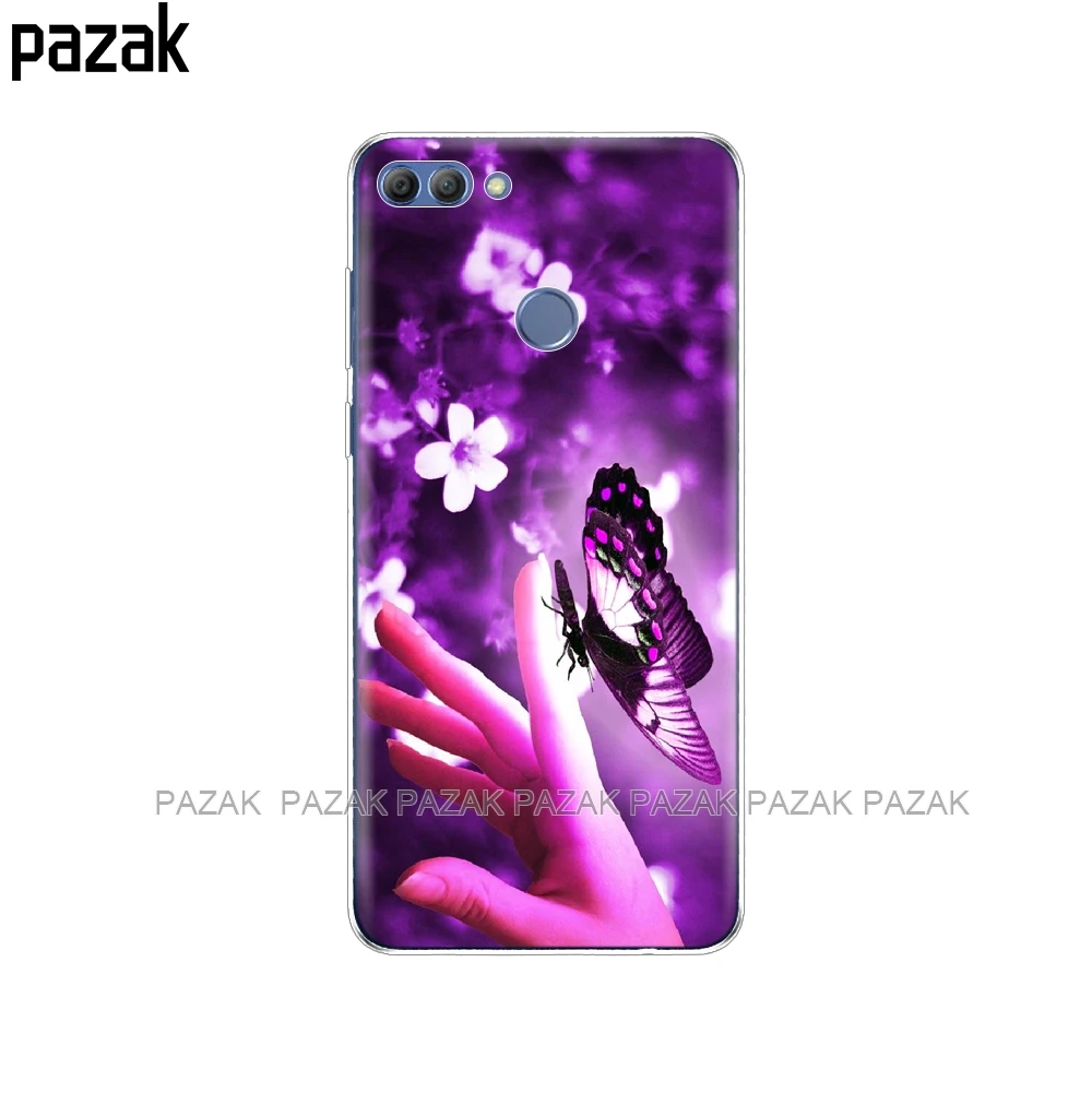 34522 Силиконовый чехол для телефона huawei p smart чехол Enjoy 7S чехол s для Psmart задняя крышка Полный 360 Защитный Мягкий ТПУ чехол Новинка - Цвет: 34522