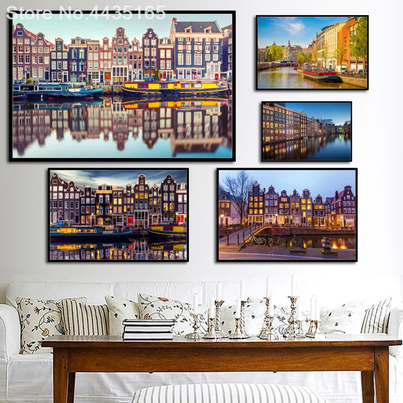 Художественное украшение фото пейзажа незернистой местности Картина на холсте