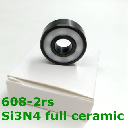 1pc si3n4 608 1 шт. ZrO2/Si3n4 Полный керамический 608 2rs Подшипник Спиннер подшипник Abec11 роликовые коньки скейтборд Спиннер керамические подшипники 608 - Цвет: 1pc si3n4 608