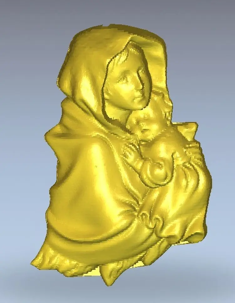3d модель рельеф для ЧПУ в формате STL Madonna_1|3d model relief|3d relief modelfor cnc |