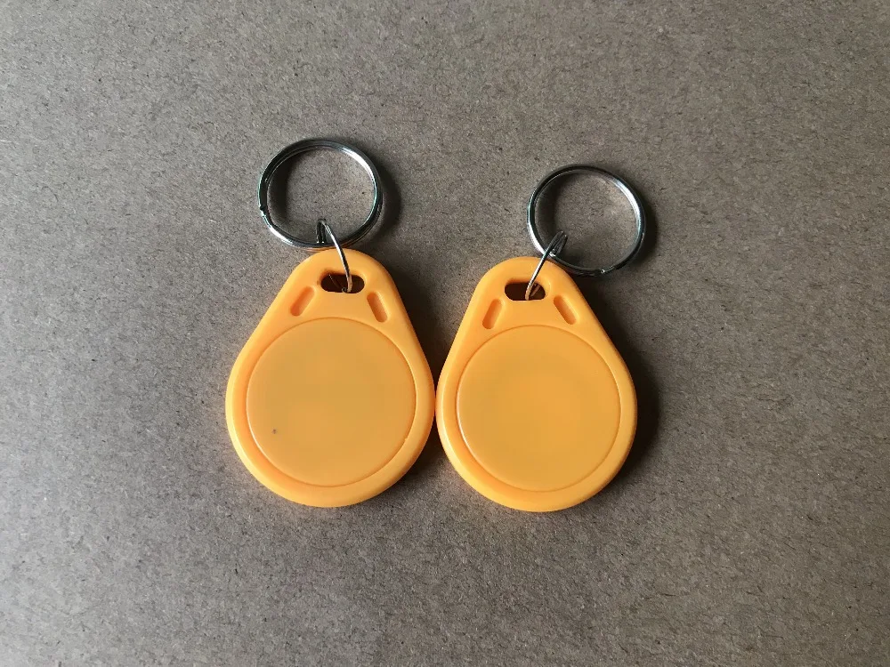 Yongkaida Best Price 3000pcs/lot Rewriteable RFID Card 125Khz Black Keychain FOB EM4305