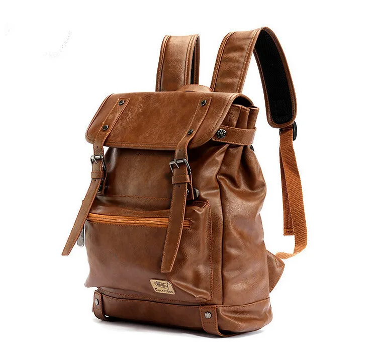 Рюкзак ETN мужской из экокожи модная повседневная дорожная сумка ранец для