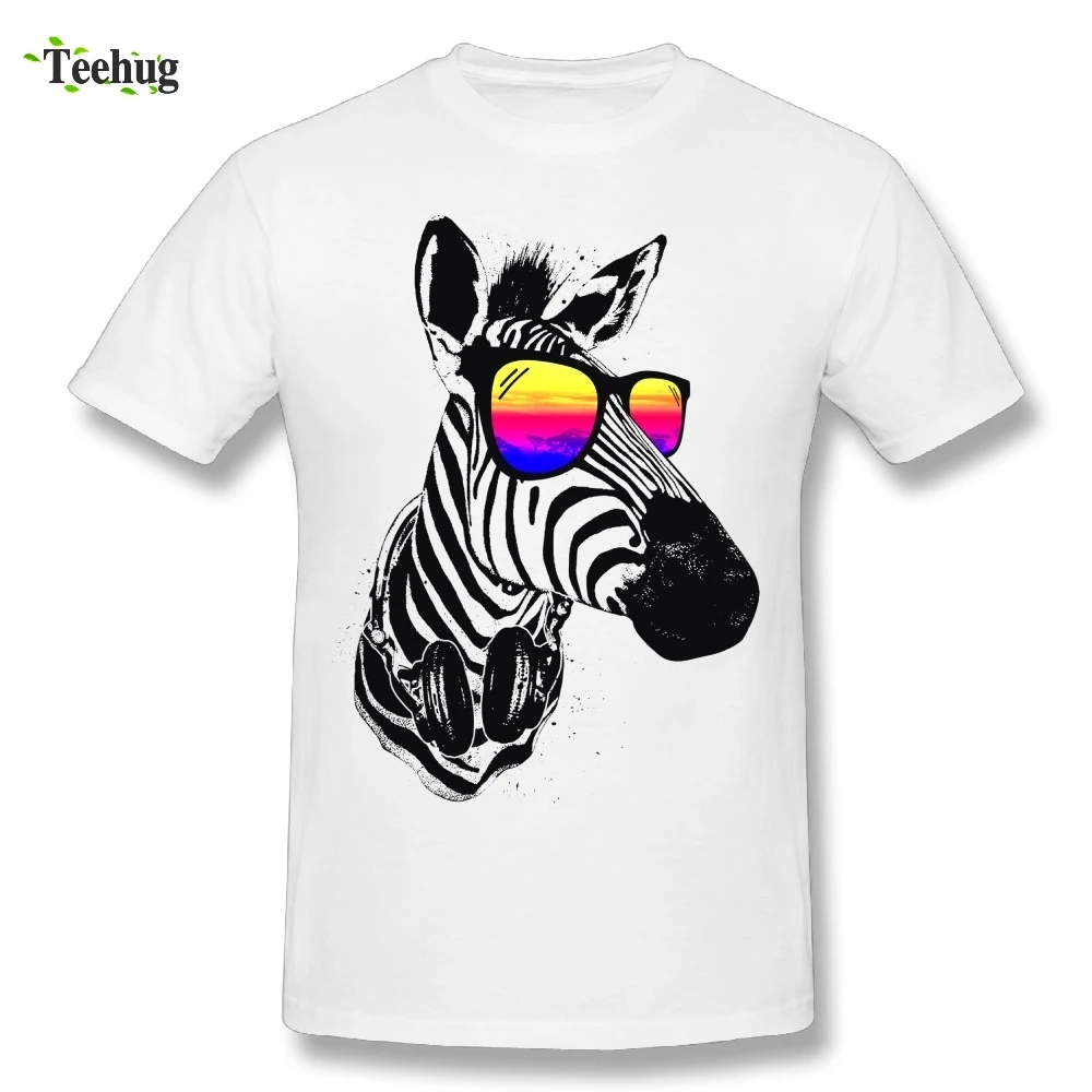 

Fashion Streetwear Men Cool Zebra T-Shirt Comfortable Round Neck Tees