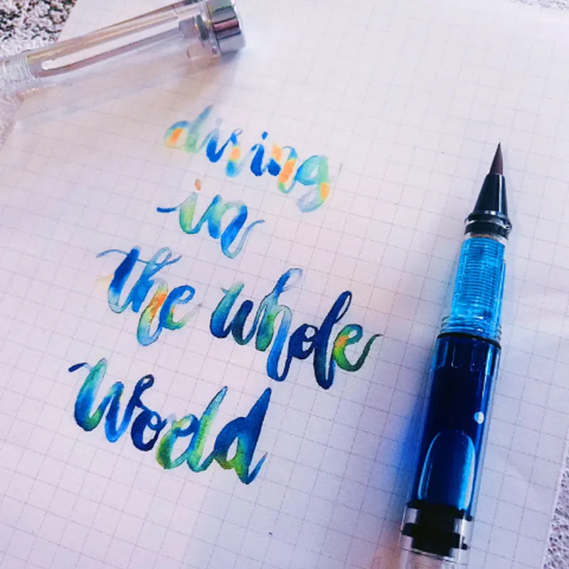 1 шт. ручка для каллиграфии Ручная надпись ручки кисти надписи Ручки Маркеры