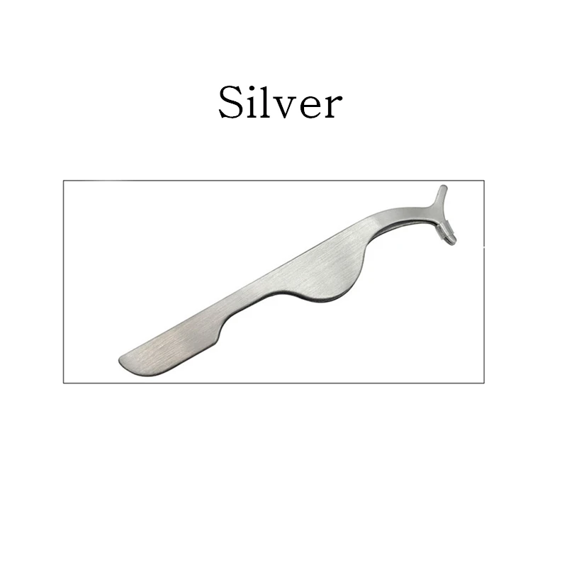 silver 1 шт. Пинцет для ресниц, профессиональные красивые щипцы для макияжа, цветные ресницы, аксессуары для макияжа, набор инструментов, профессиональный набор - Цвет: silver