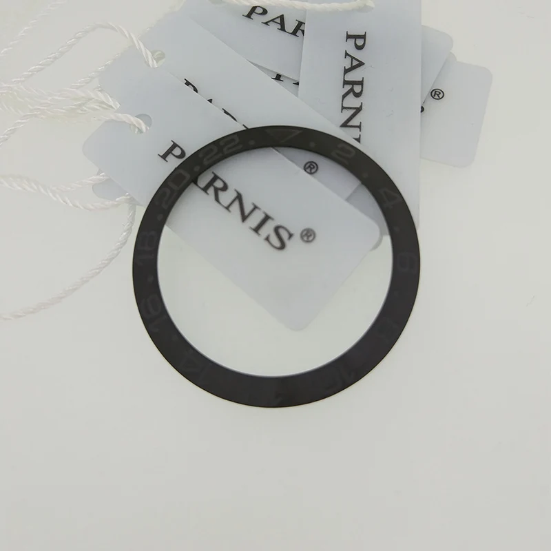 grey matte 38 мм Керамическая рамка вставка для часов 40 мм GMT, Oiginal керамическая красная и черная рамка вставка для Parnis 40 мм автоматические часы PA2105 - Цвет: grey matte