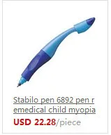 3 шт Stabilo refill 6890 refill костюм для гелевой ручки 6892 0,5 мм синий и черный