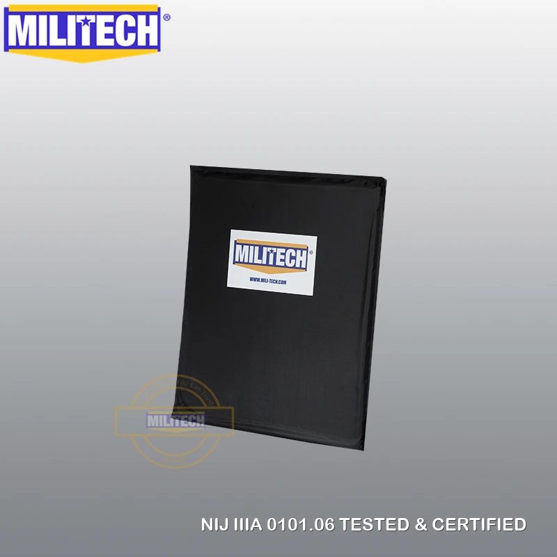 Баллистическая пластина MILITECH 10x12 SC Cut NIJ 0101 06 IIIA 3A 0115 00 Уровень 2 ударопрочные