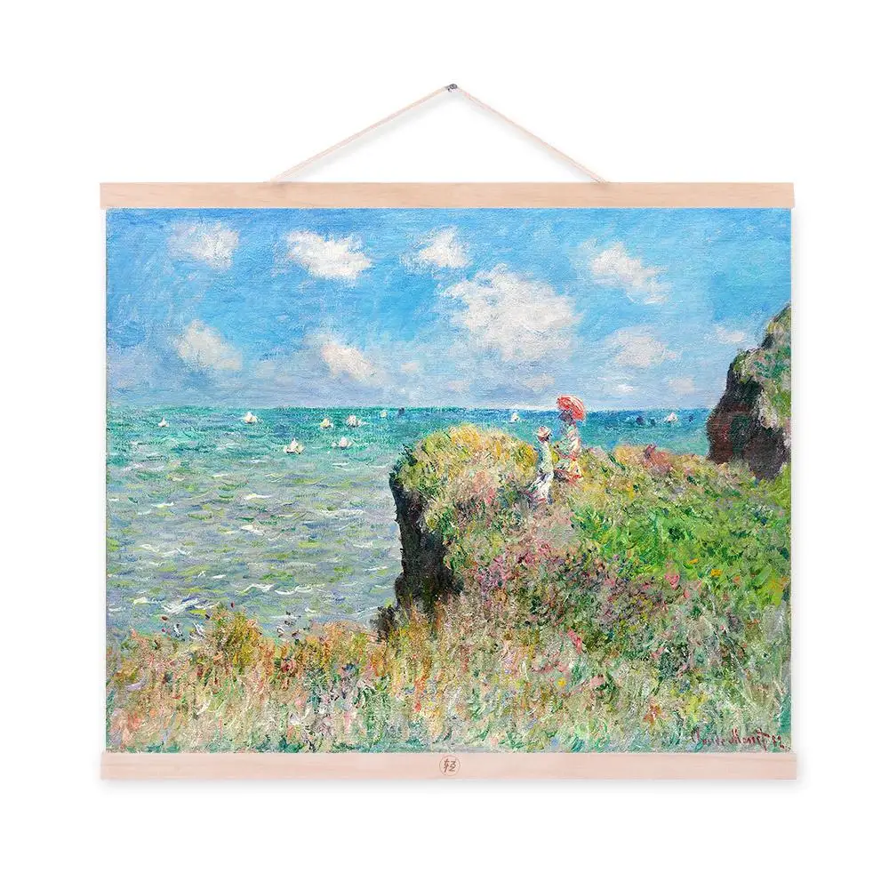 Клода Мона современный импрессионист синий океан пейзаж постеры принты