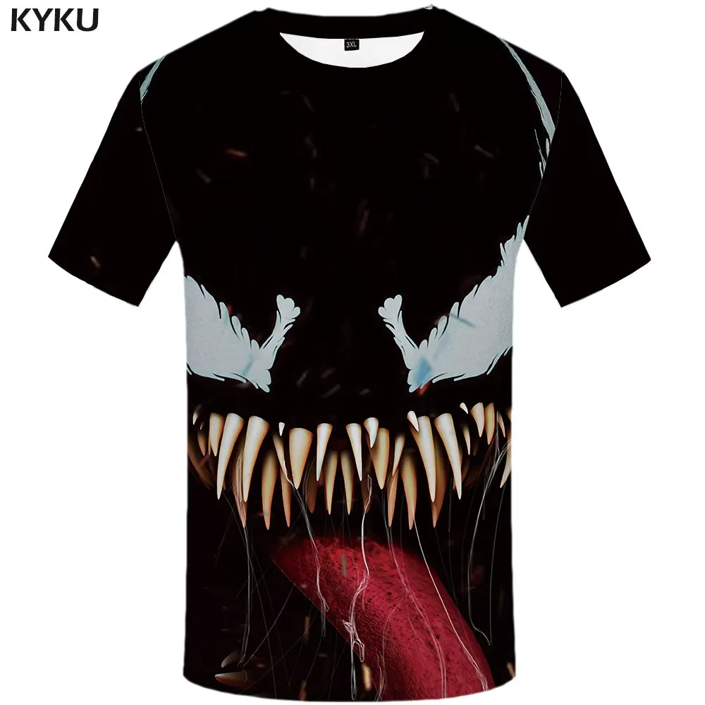 3d T-shirt 07 Забавные футболки Venom Футболка "Марвел" Для мужчин в стиле Мстителей футболки Повседневное в готическом стиле, футболка для ребенка с бойню футболки 3d короткий рукав в стиле «панк-рок» - Цвет: 3d T-shirt 07
