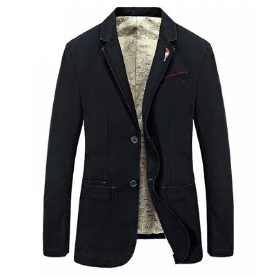 BLACK Новая мода Tace& Shark бренд блейзер masculino slim fit костюм куртка костюм homme хлопок Высокое качество Повседневная Мужская Куртка Блейзер - Цвет: BLACK