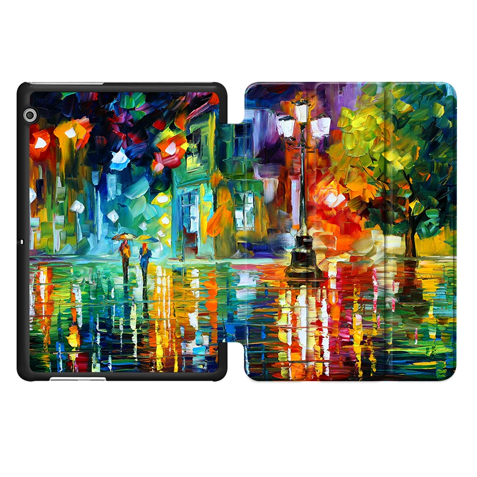 HW17 MTT защитный чехол для huawei T3 10 AGS-L09 L03 Honor Play Pad 2 9,6 дюймов Тонкий чехол из искусственной кожи с откидной крышкой и подставкой чехол для планшета - Цвет: HW17